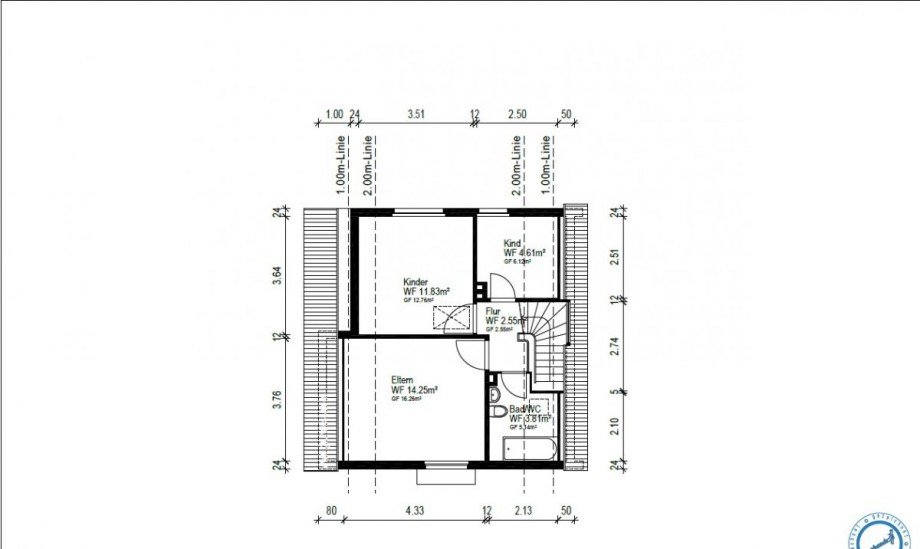 Grundriss Dachgeschoss Einfamilienhaus Heinsberg