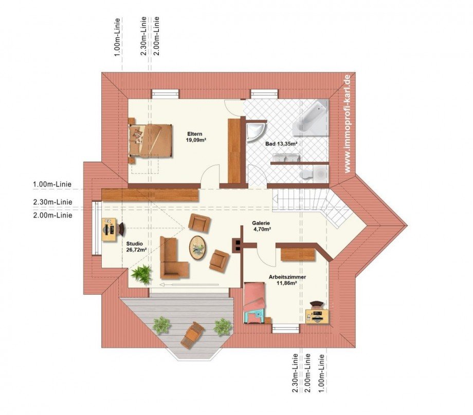 Grundriss OG Einfamilienhaus Geilenkirchen