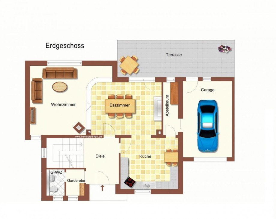 Grundriss EG Einfamilienhaus Wassenberg