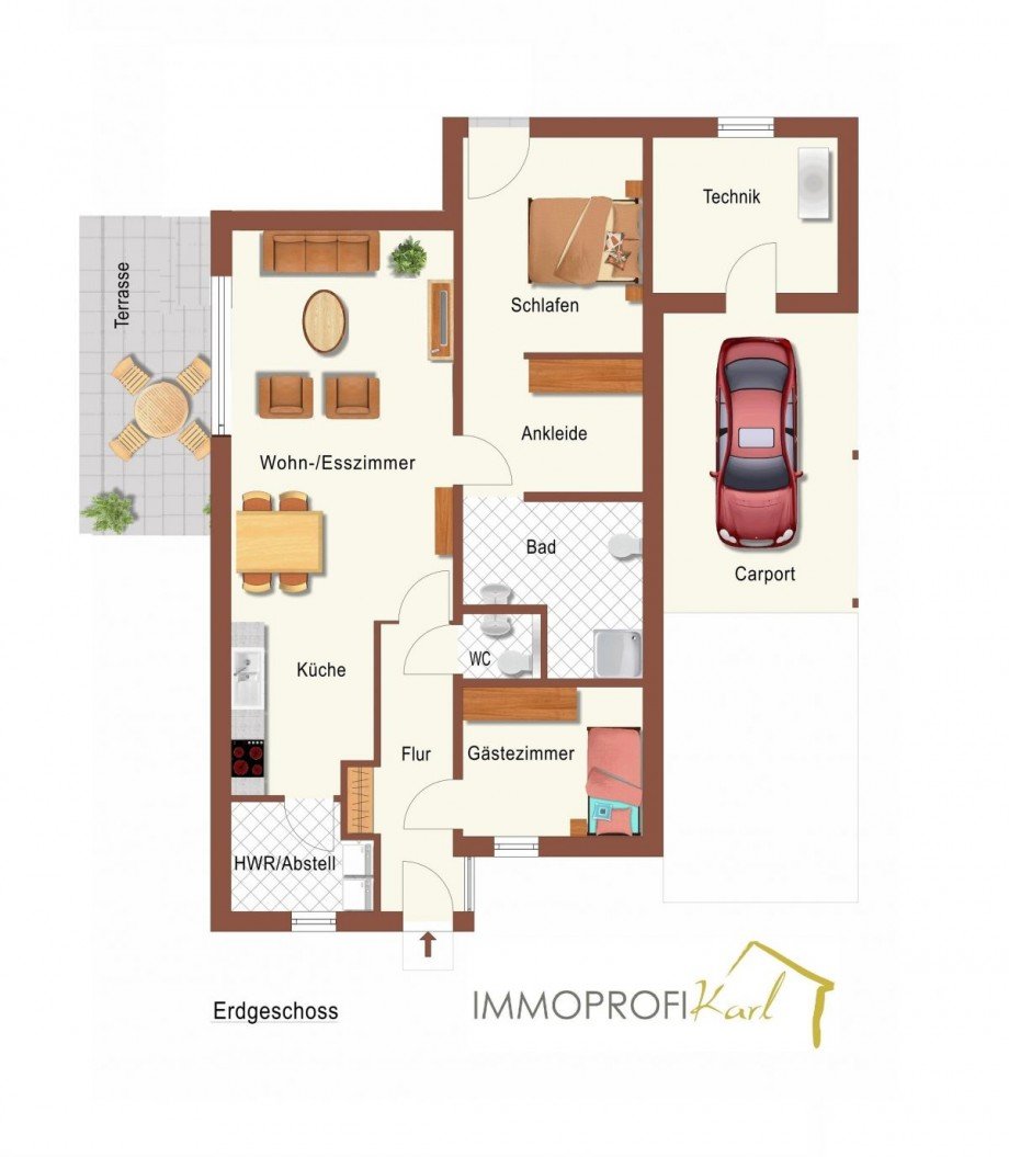 Grundriss EG Bungalow Heinsberg