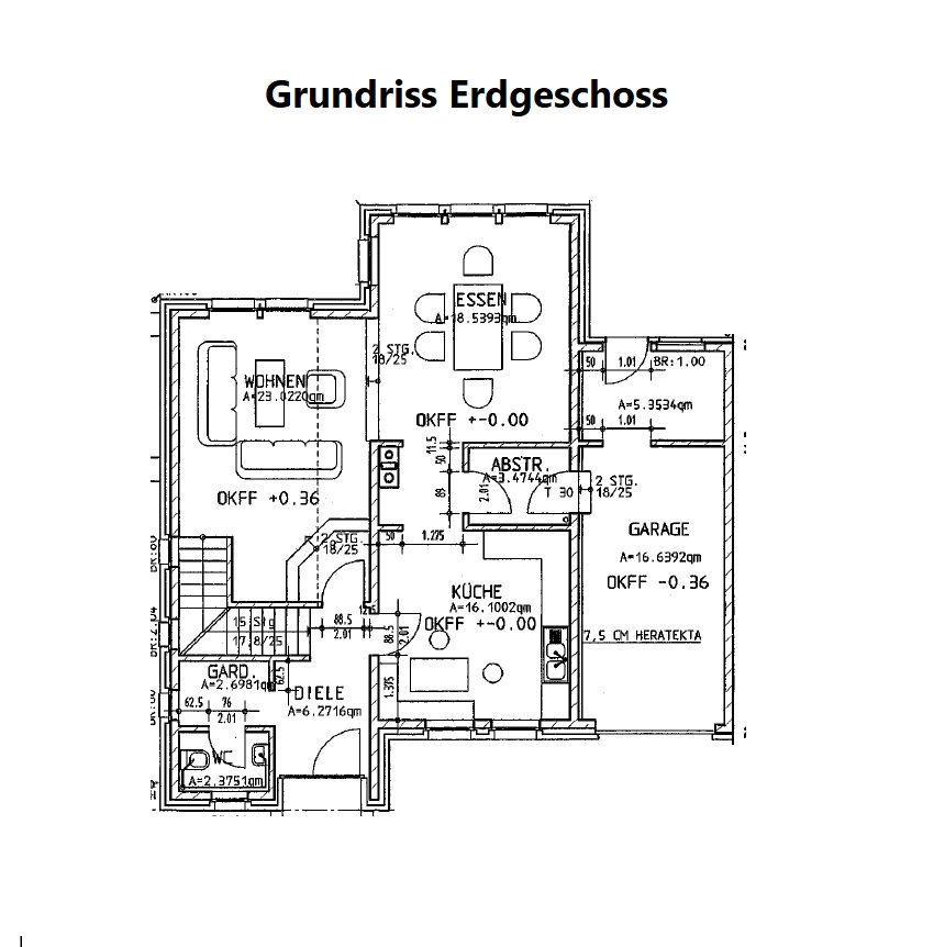 Grundriss EG Einfamilienhaus Heinsberg