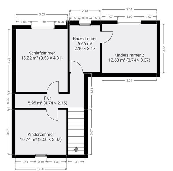 Grundriss OG Einfamilienhaus Erkelenz