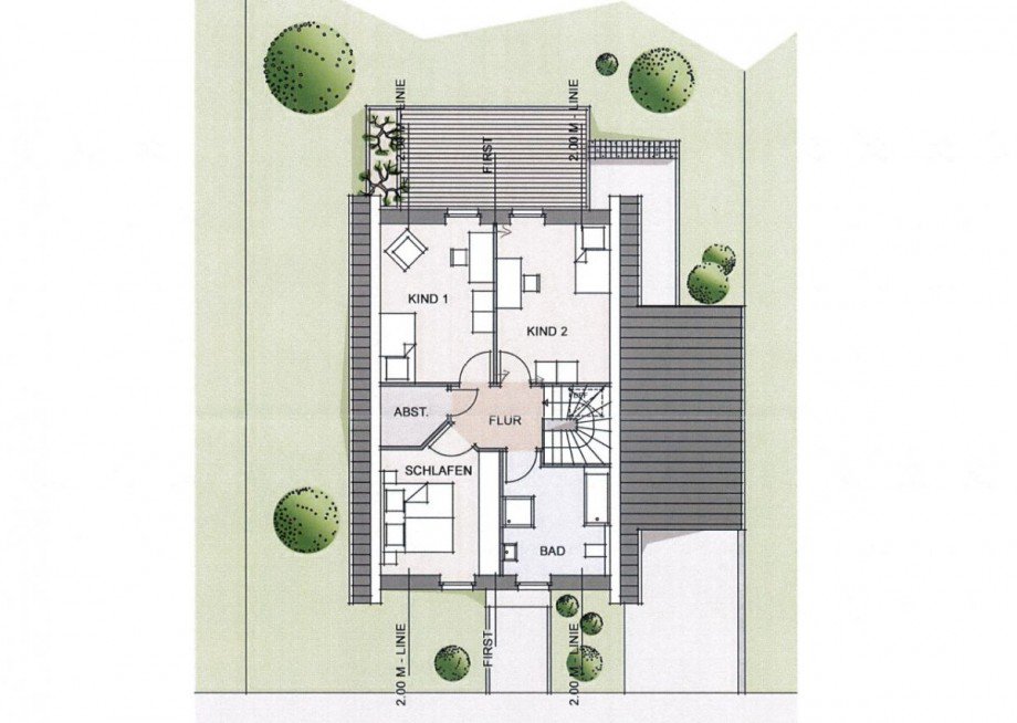 Grundriss OG Einfamilienhaus Wassenberg