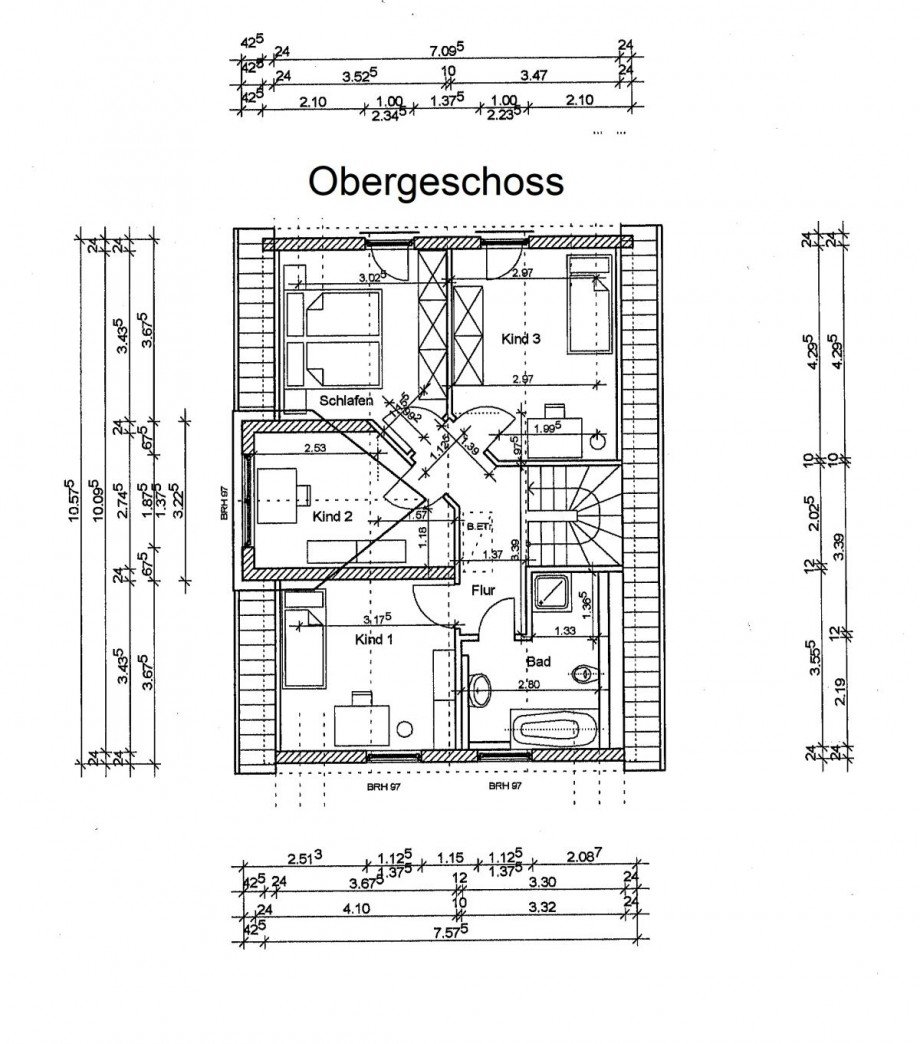 Grundriss OG Einfamilienhaus Wassenberg