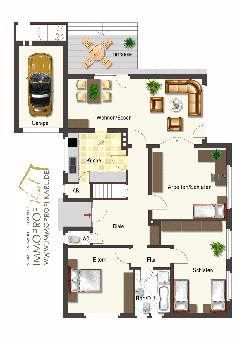 Grundriss EG Bungalow Geilenkirchen