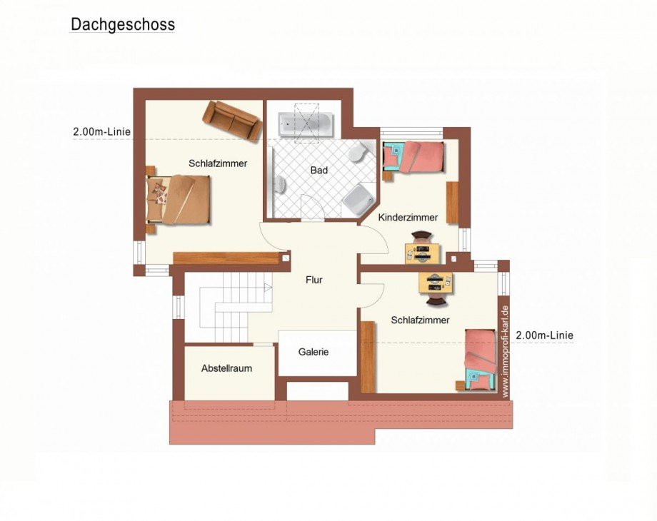 Grundriss DG Einfamilienhaus Wassenberg